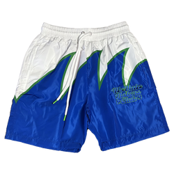 #We Hate Haters Club Sharktooth Shorts (White/Royal/Green)