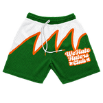 We Hate Haters Club Sharktooth Shorts (White/Green/Orange)