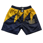 We Hate Haters Club Sharktooth Shorts (Navy Blue/ Yellow Gold)