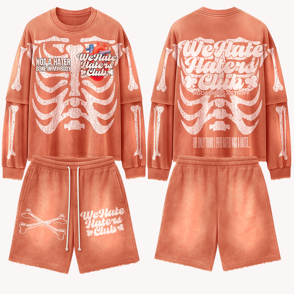 #We Hate Haters Club "X-Ray" Shorts (Sun Fade Vintage Flesh)