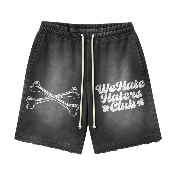 #We Hate Haters Club "X-Ray" Shorts (Sun Fade Vintage Black)