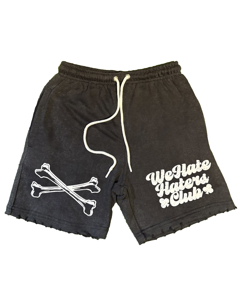 #We Hate Haters Club "X-Ray" Shorts (Sun Fade Vintage Black)