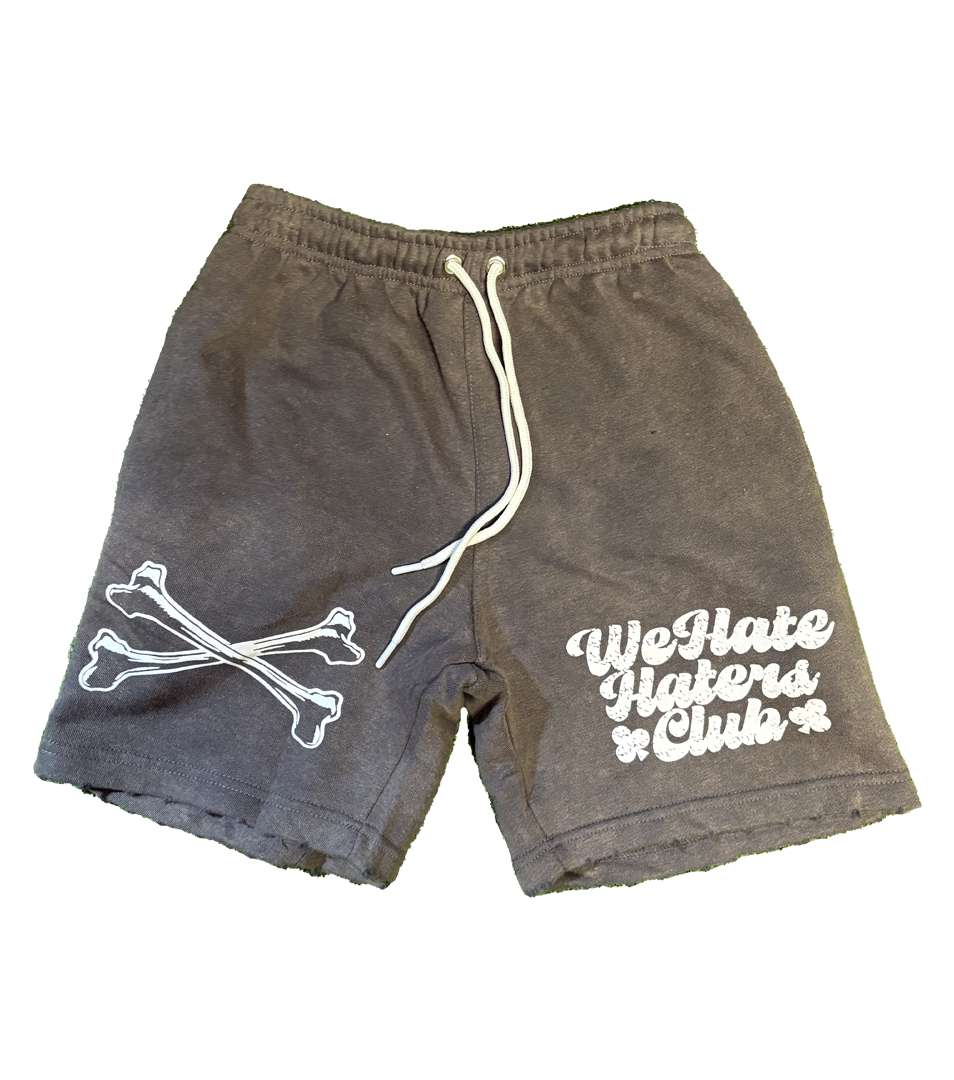 #We Hate Haters Club "X-Ray" Shorts (Sun Fade Vintage Grey)