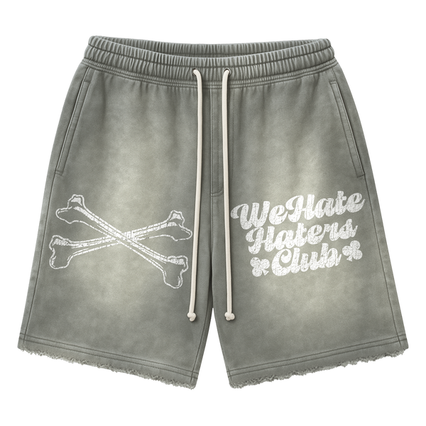 #We Hate Haters Club "X-Ray" Shorts (Sun Fade Vintage Grey)
