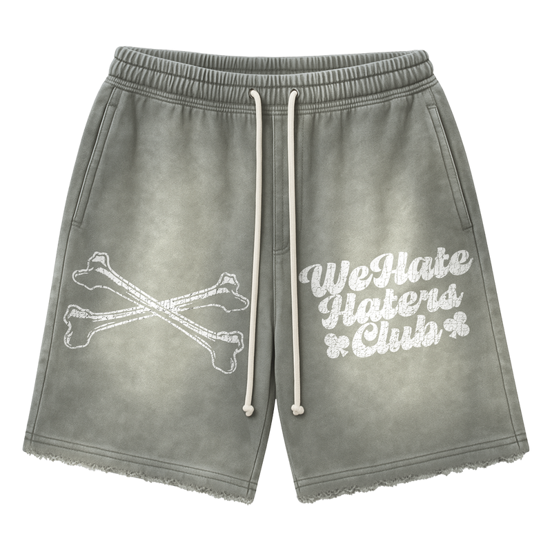 #We Hate Haters Club "X-Ray" Shorts (Sun Fade Vintage Grey)