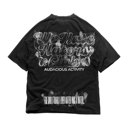 We Hate Haters Club Tee Ghost Smoke (Vintage Black/White)