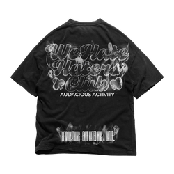 #We Hate Haters Club Tee Ghost Smoke (Vintage Black/White)