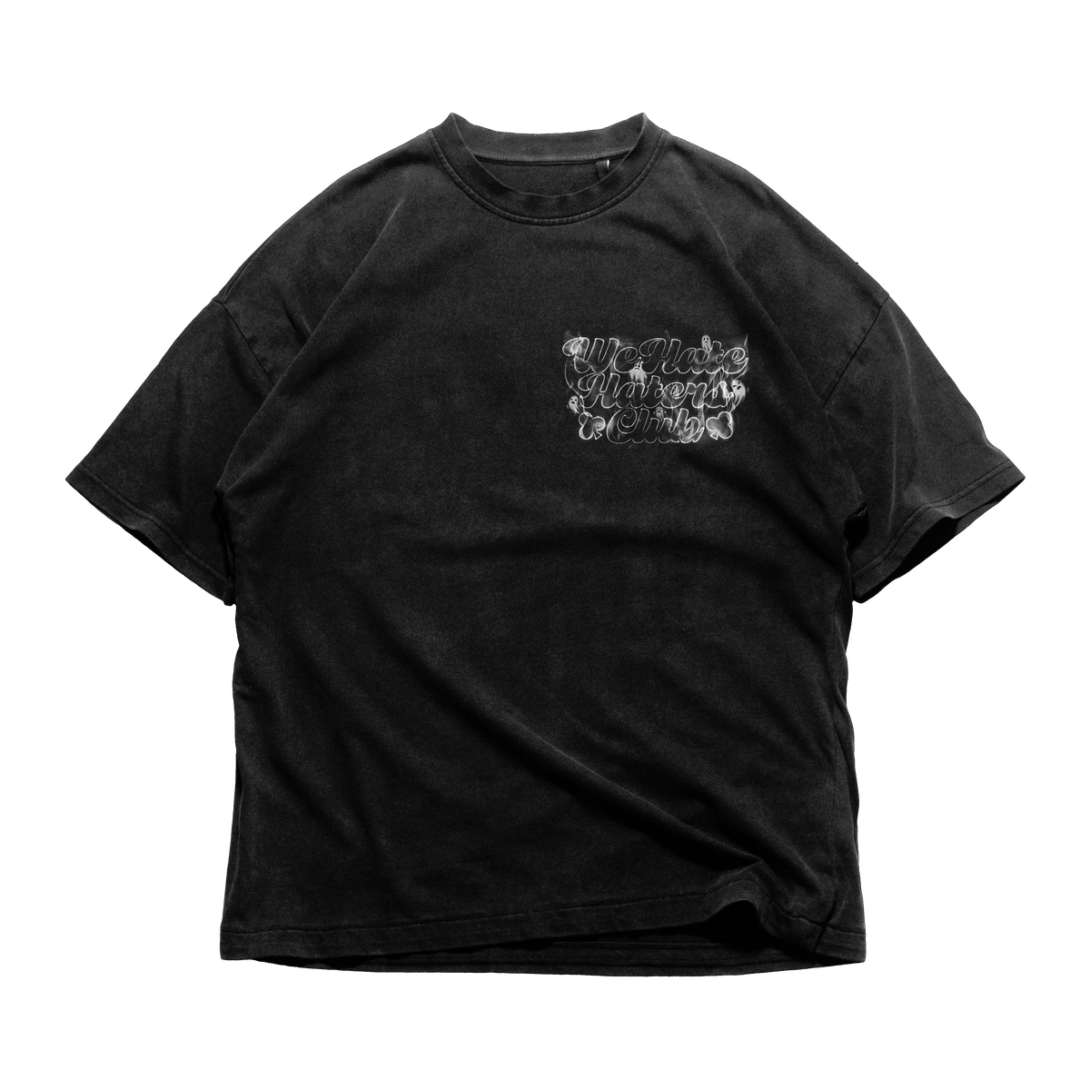 We Hate Haters Club Tee Ghost Smoke (Vintage Black/White)