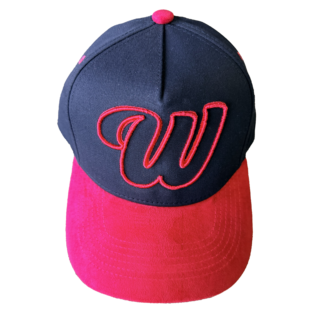 We Hate Haters Club (Black/Red) Suede Winners Trucker Hat