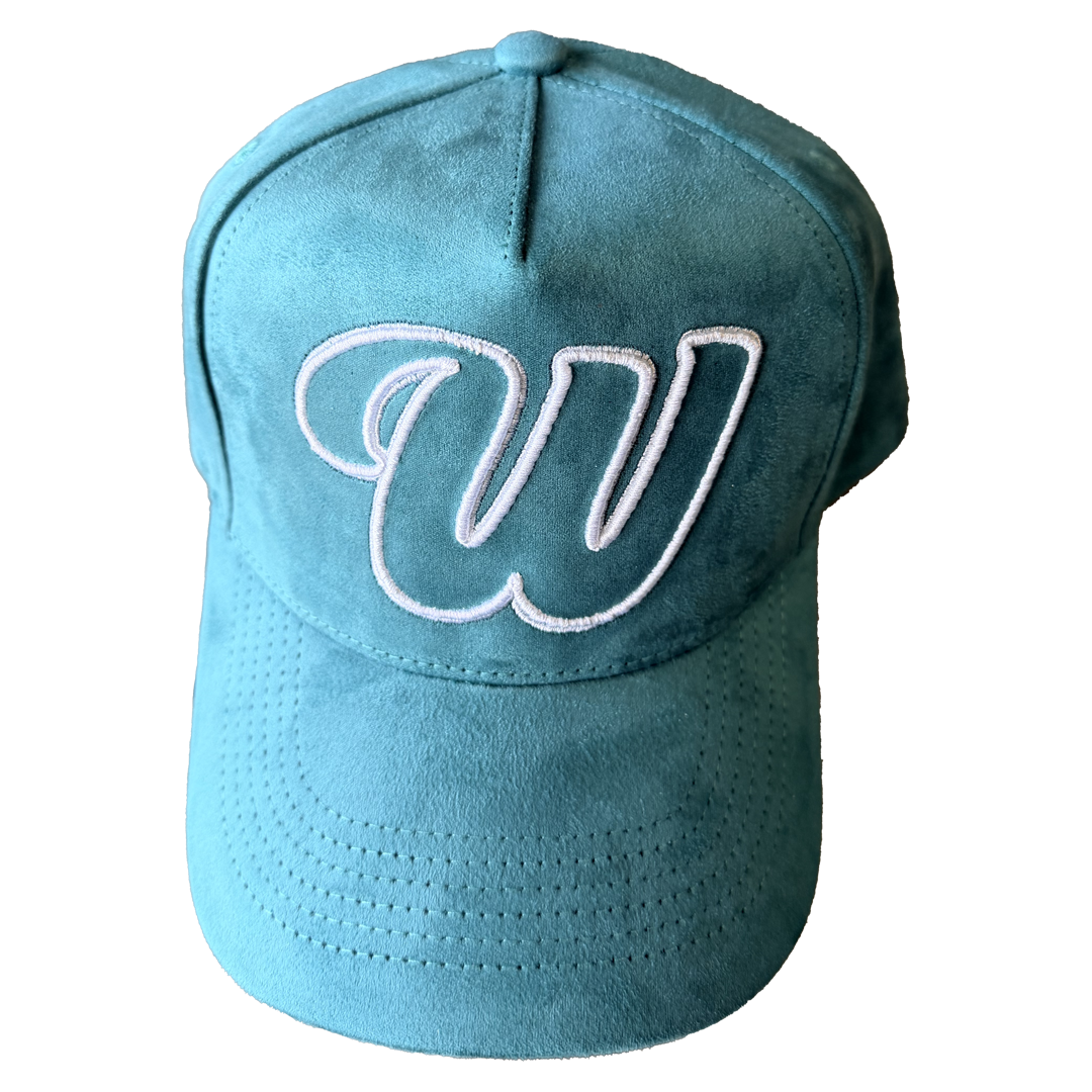 We Hate Haters Club (Jade Green) Suede Trucker Hat