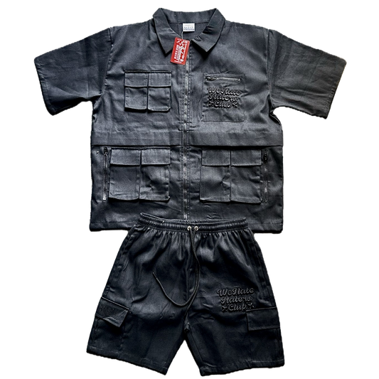 #We Hate Haters Club (Triple Black) Utility Shortset PRESALE