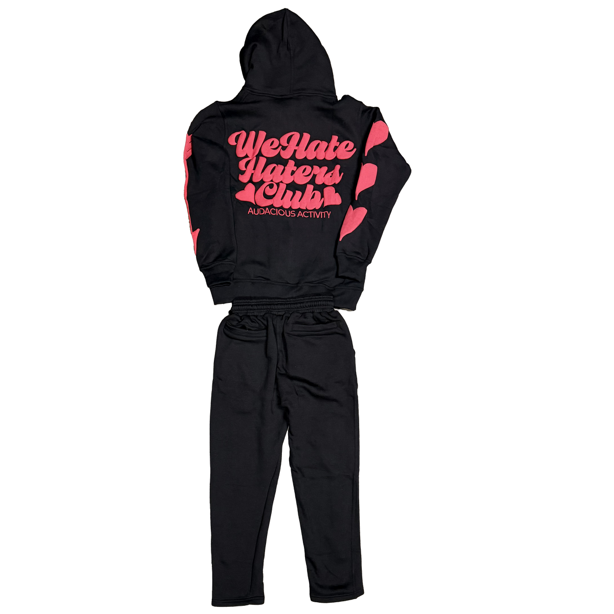 No Love Zip-Up Hoody and Jogger Set