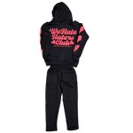 No Love Zip-Up Hoody and Jogger Set