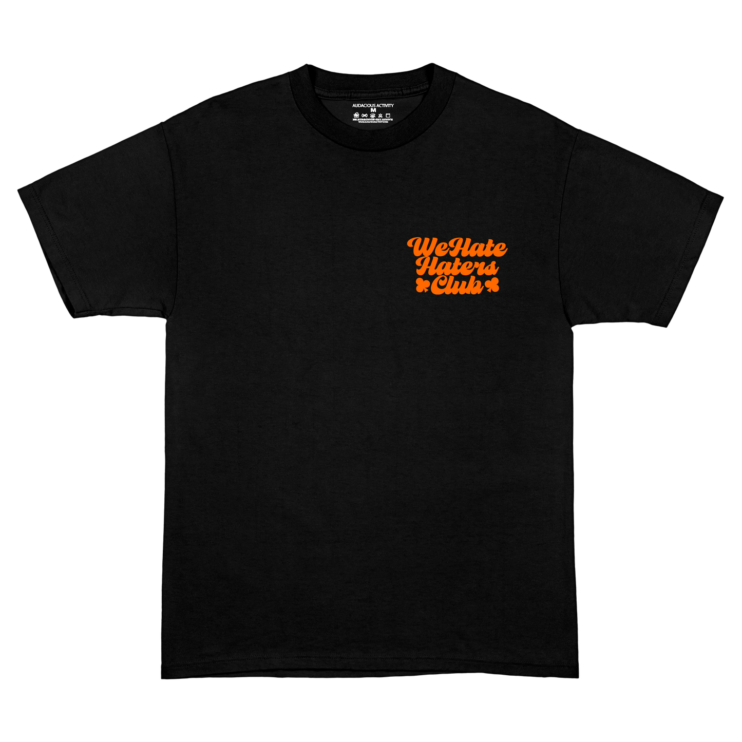 We Hate Haters Club Tee (Black and Orange)