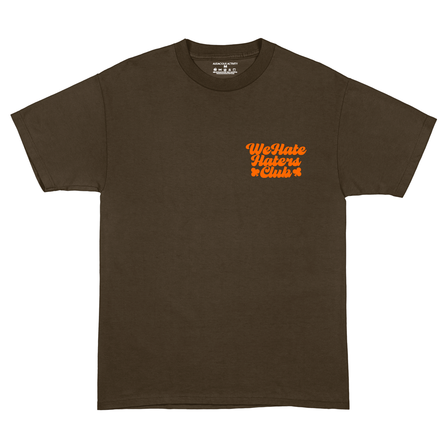 We Hate Haters Club Tee (Brown and Orange)