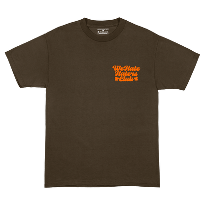 We Hate Haters Club Tee (Brown and Orange)