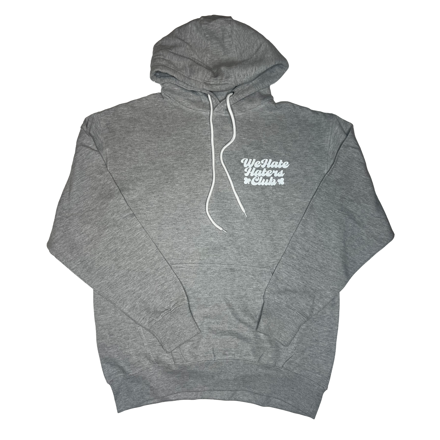 We Hate Haters Club (Grey and White) Hoody