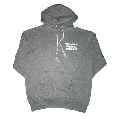 We Hate Haters Club (Grey and White) Hoody