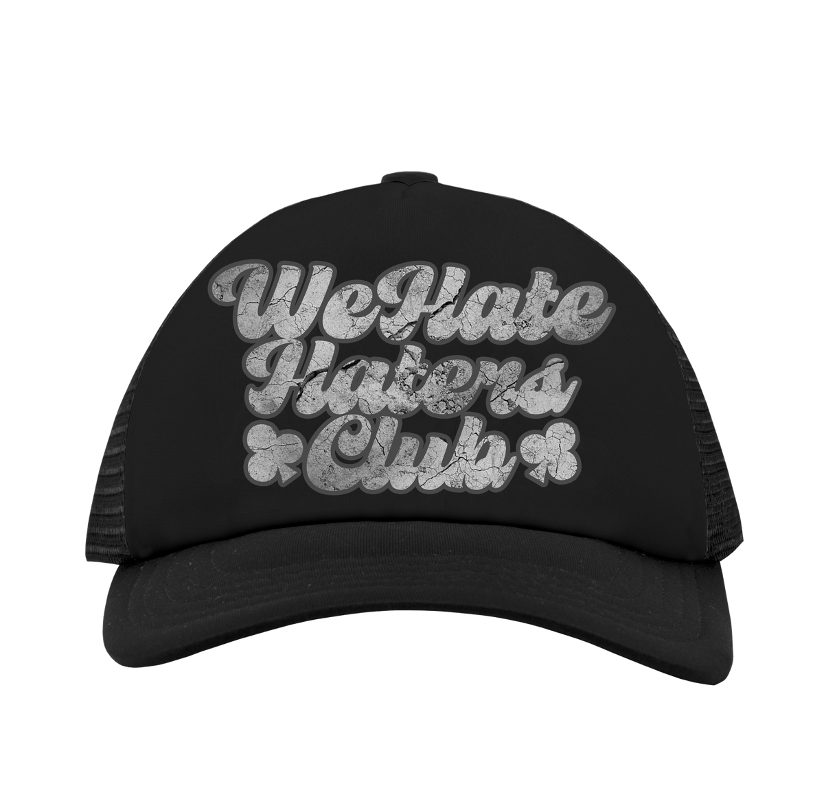 We Hate Haters Club (Black Concrete) Trucker Hat