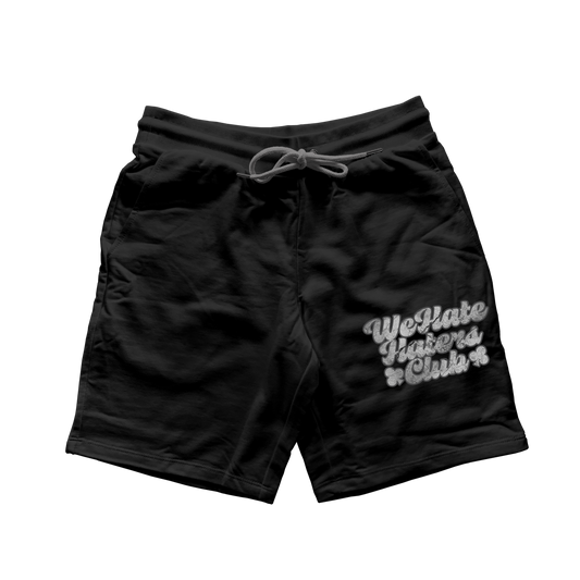 We Hate Haters Club (Black Concrete) Above the Knee Cotton Shorts