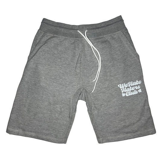 We Hate Haters Club (Grey and White) Standard Cotton Shorts