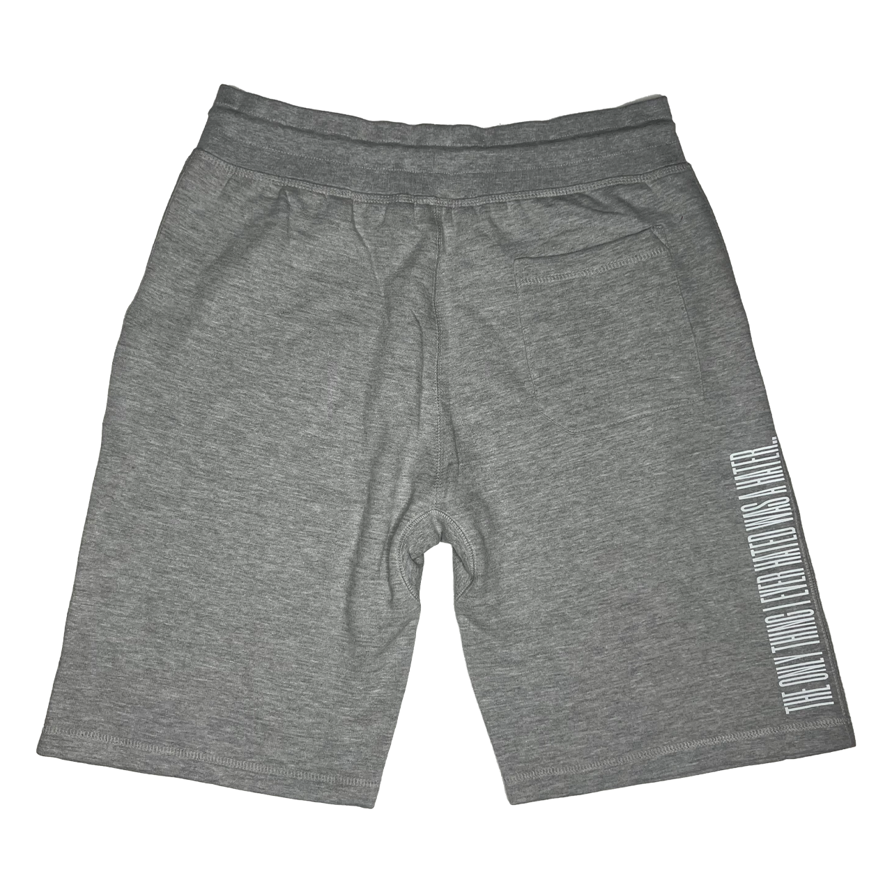 We Hate Haters Club (Grey and White) Standard Cotton Shorts