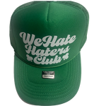 We Hate Haters Club Trucker Hat (Lucky Green/White)