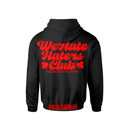 We Hate Haters Club Black and Red Hoody