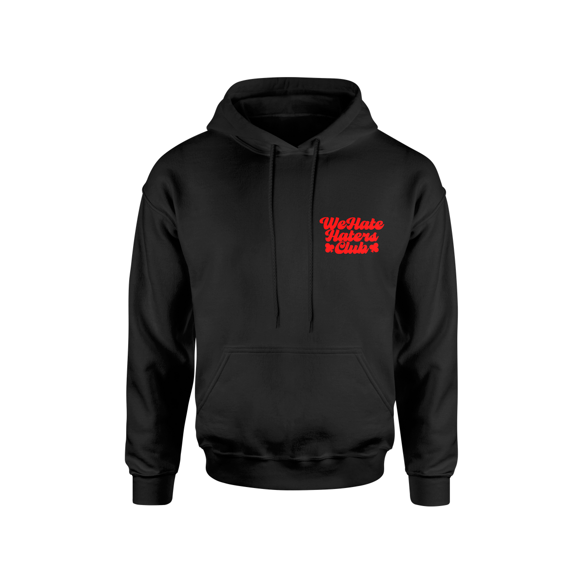 We Hate Haters Club Black and Red Hoody