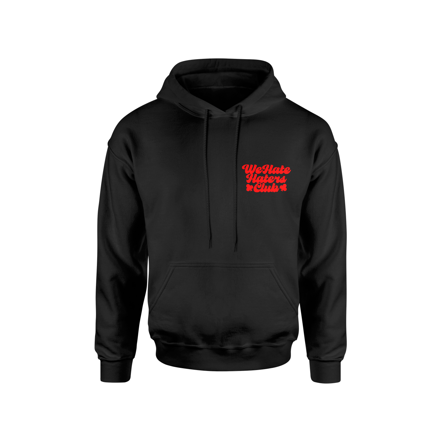 We Hate Haters Club Black and Red Hoody