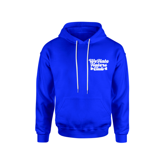 We Hate Haters Club Blue and White Hoody