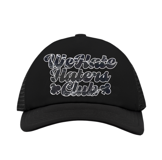 We Hate Haters Club (Black/Lightning) Trucker Hat