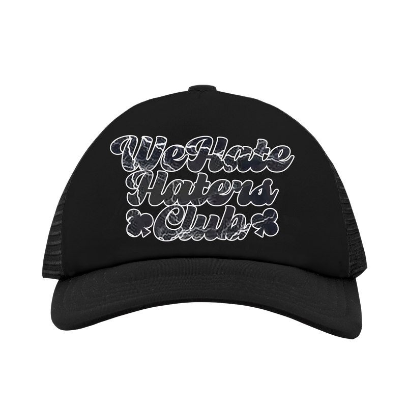 We Hate Haters Club (Black/Lightning) Trucker Hat