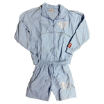##We Hate Haters Club Winners Windbreaker Shortset (Baby Blue)