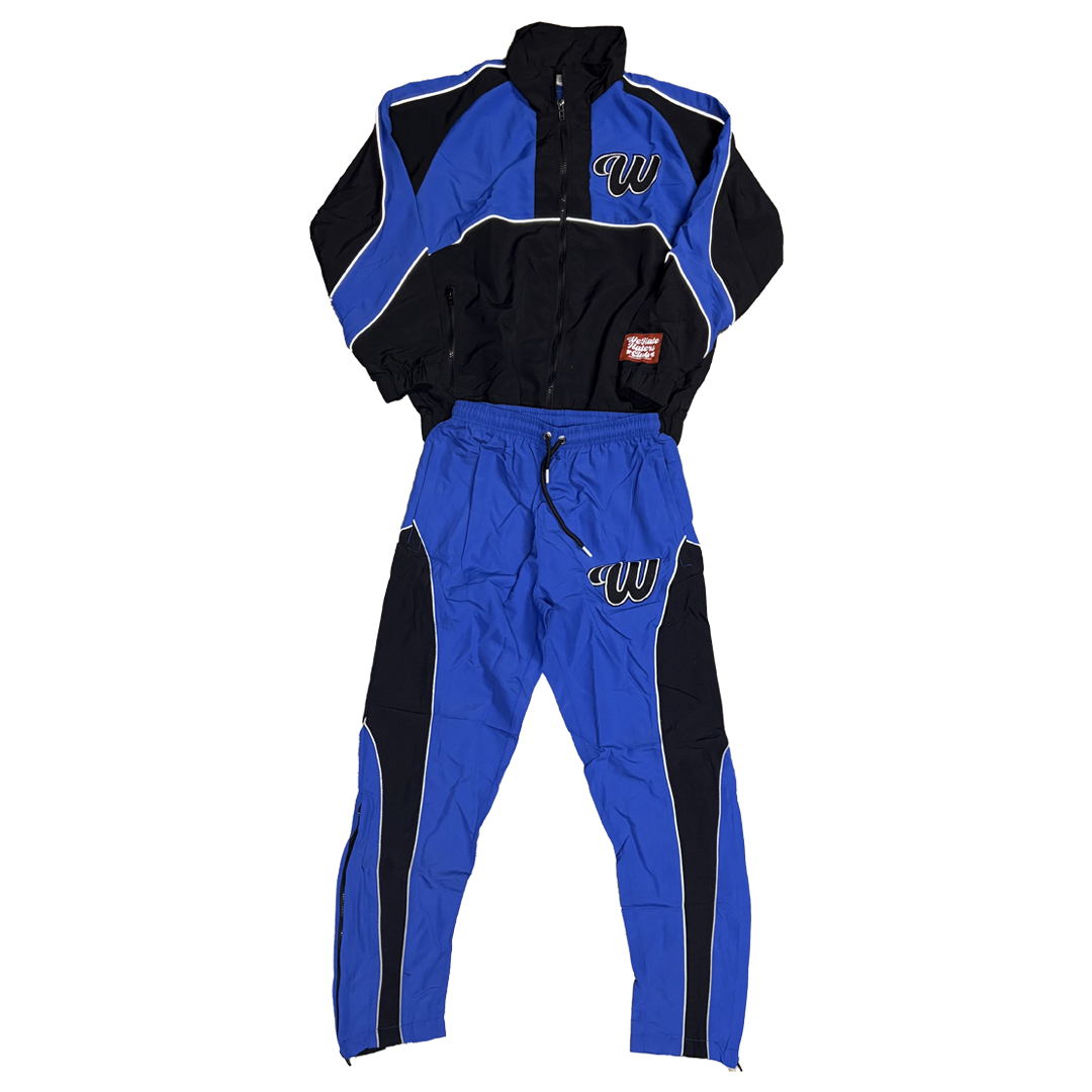 ##We Hate Haters Club Winners Windbreaker Set (Blue/Black)