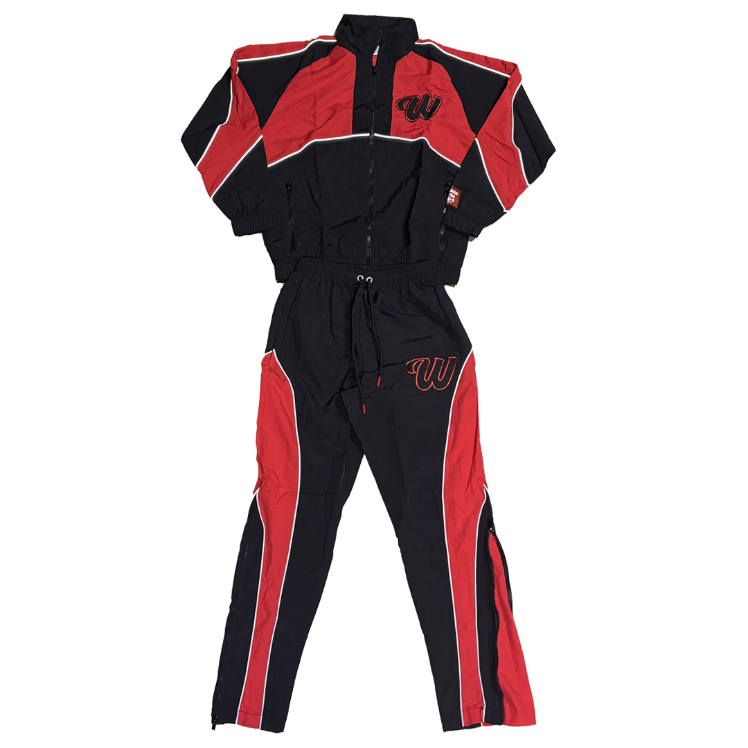 ##We Hate Haters Club Winners Windbreaker Set (Red/Black)