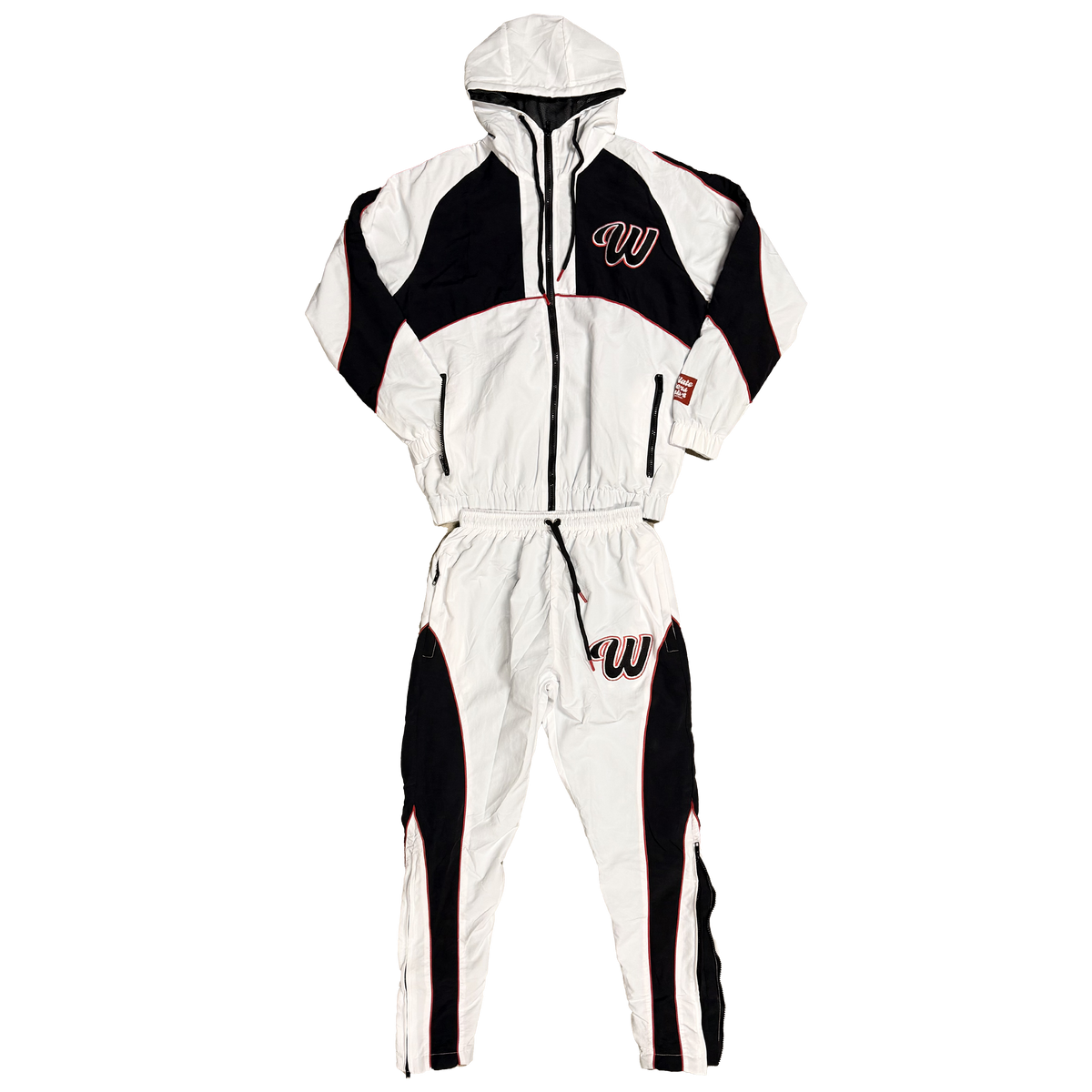 ##We Hate Haters Club Winners Windbreaker Set (White/Black/Red)