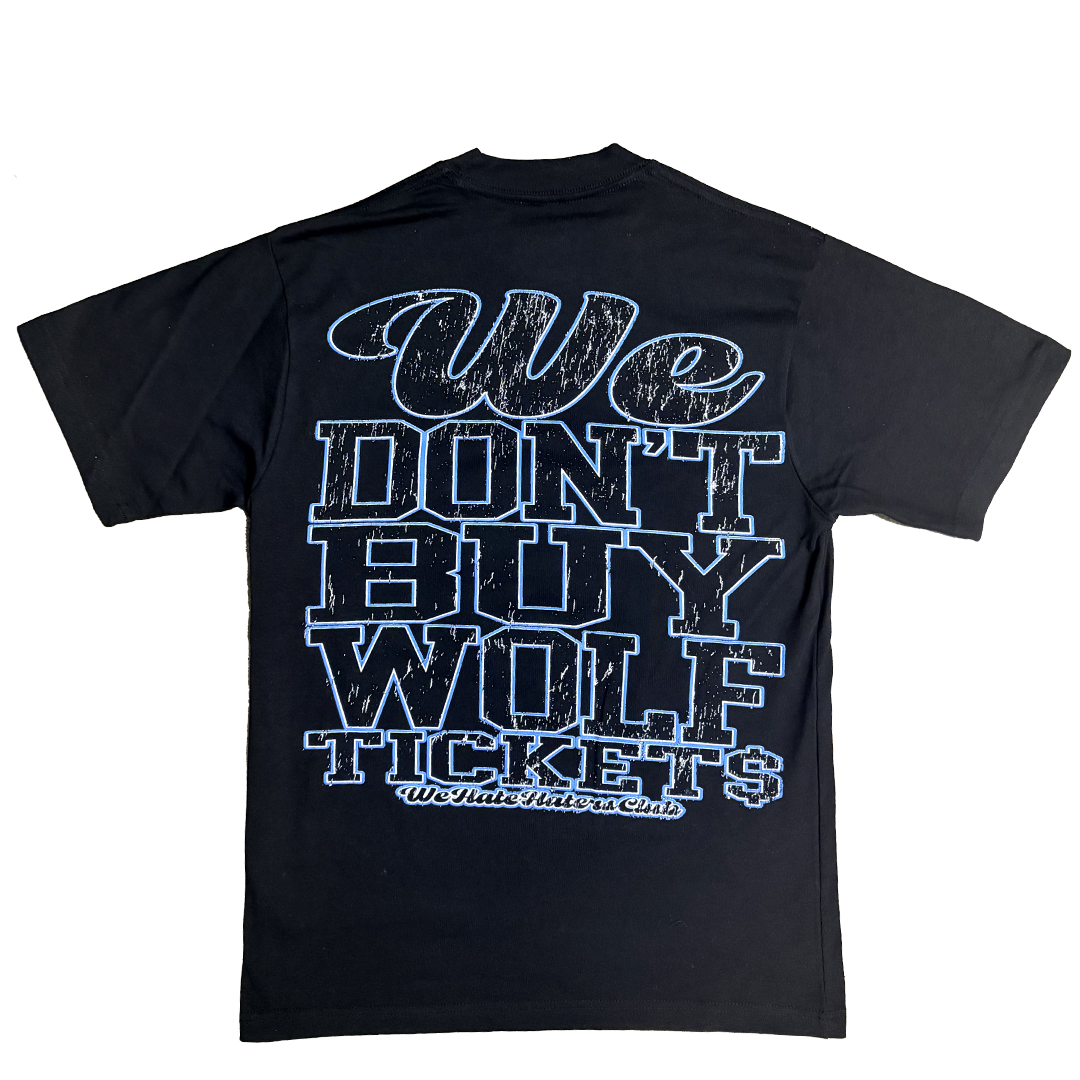 ##We Hate Haters Club Tee (Wolf Ticket$) Black/Columbia Blue
