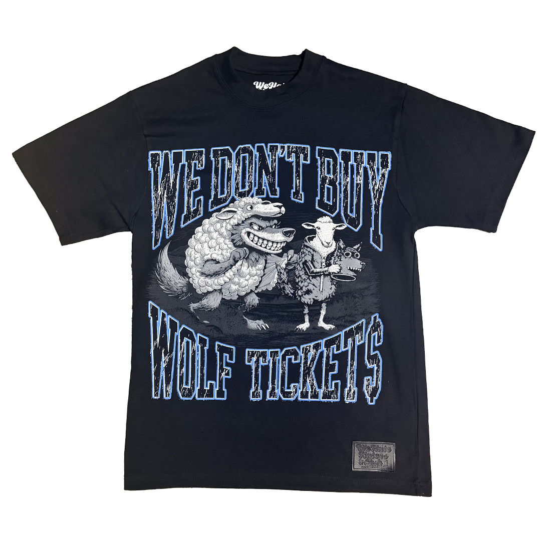 ##We Hate Haters Club Tee (Wolf Ticket$) Black/Columbia Blue