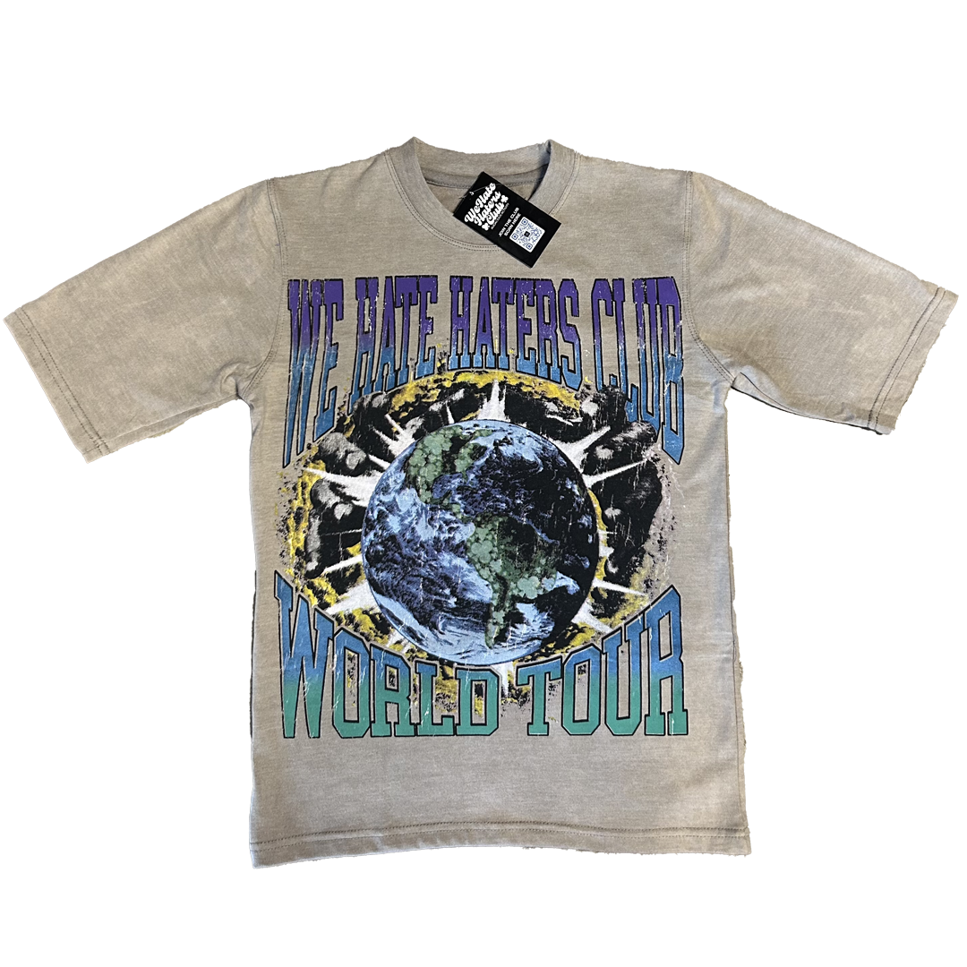 World Tour WHHC Tee (Vintage Grey/Purple)