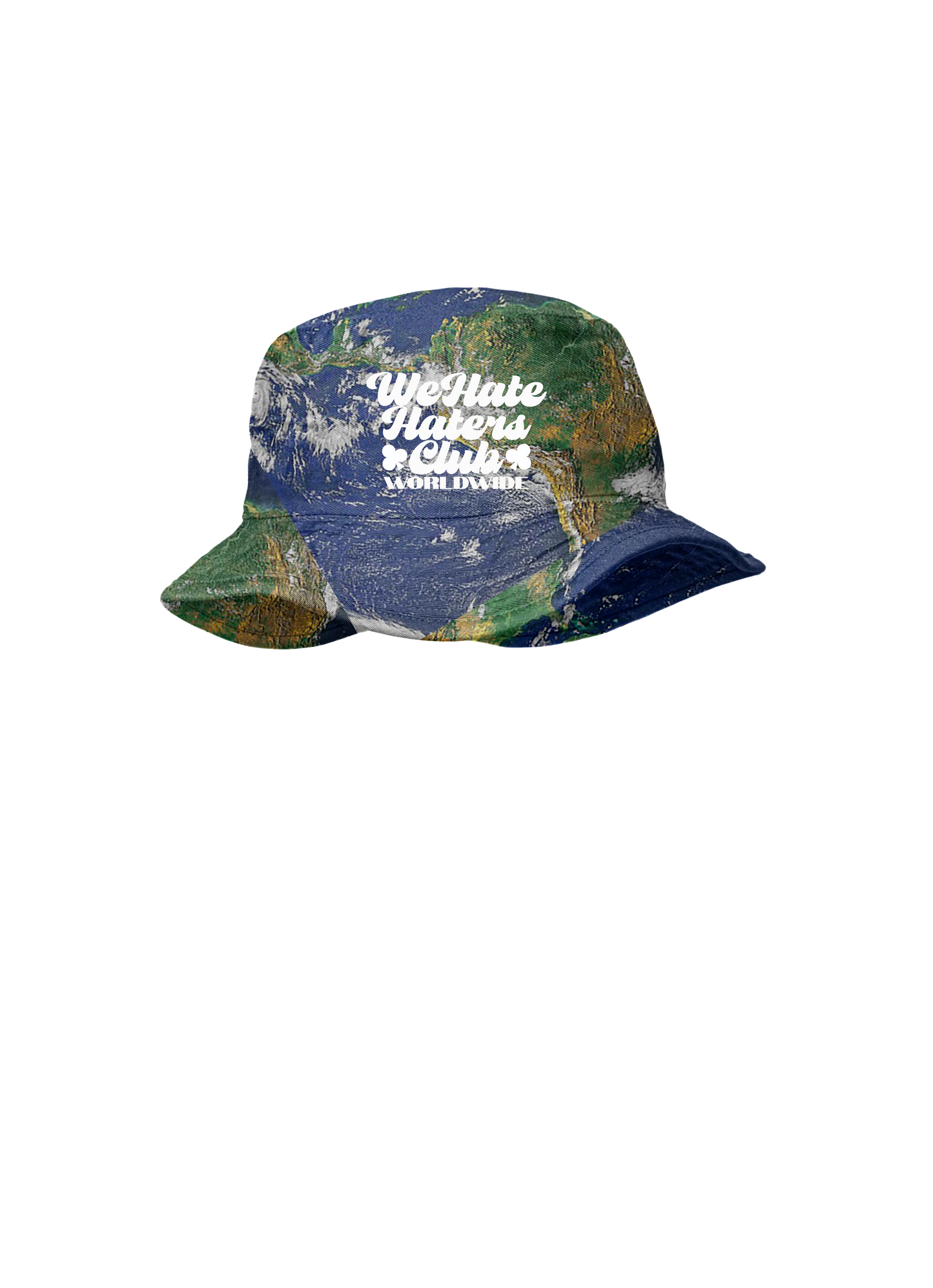 We Hate Haters Club Worldwide Earth Bucket Hat