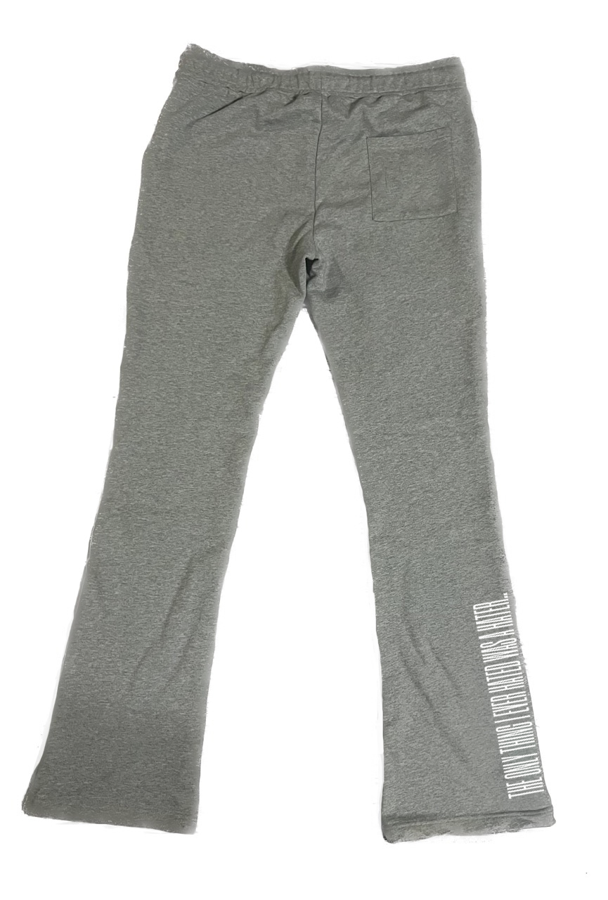 Mayfair, Graphic Stacked Joggers Greys